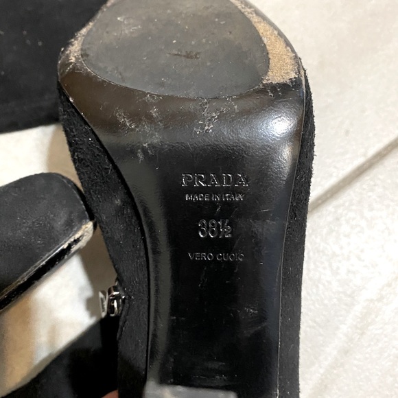 AUTHENTIC PRADA Tall Suede Boot - Picture 6 of 11